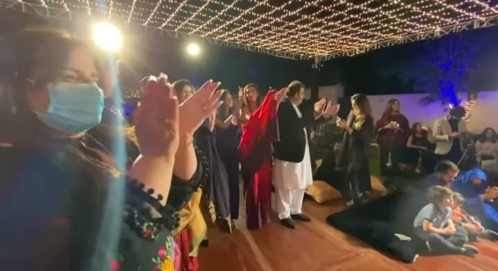 Resham And Hira Mani Spotted At Fawad Chaudhry's Birthday Bash