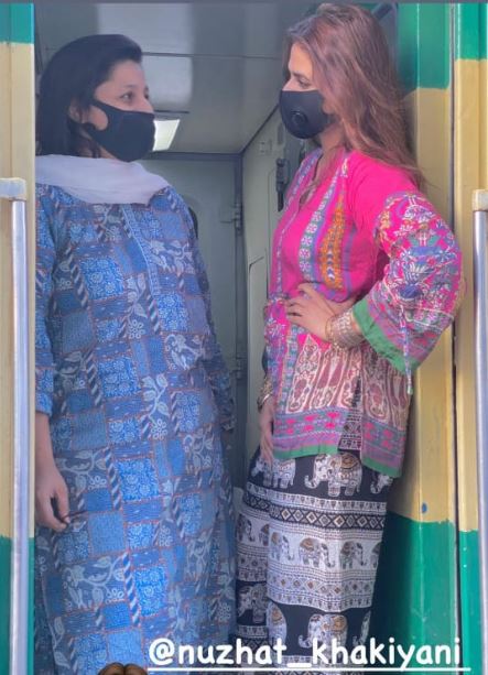 Hira Mani Travels To Karachi By Train