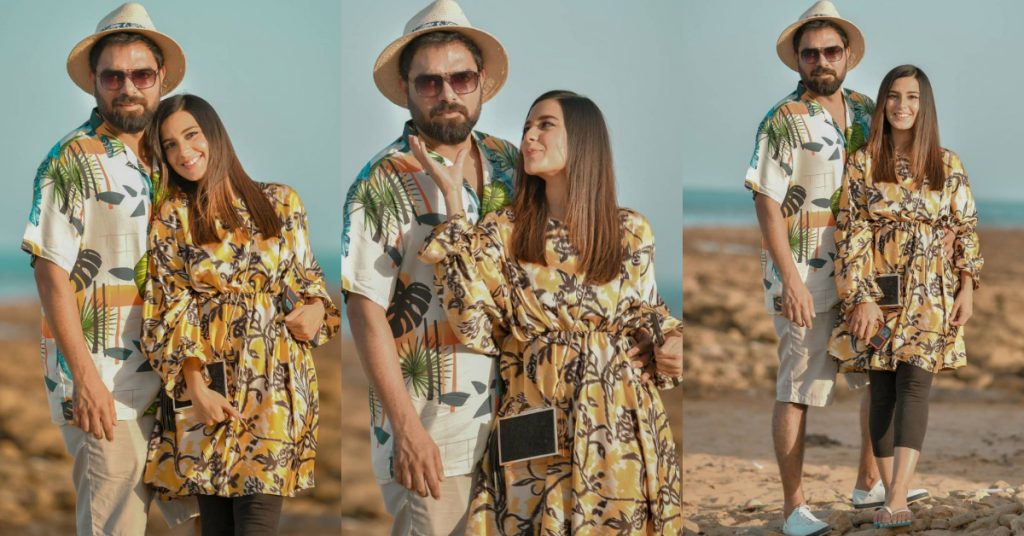 Adorable Couple Pictures of Iqra And Yasir At The Beach