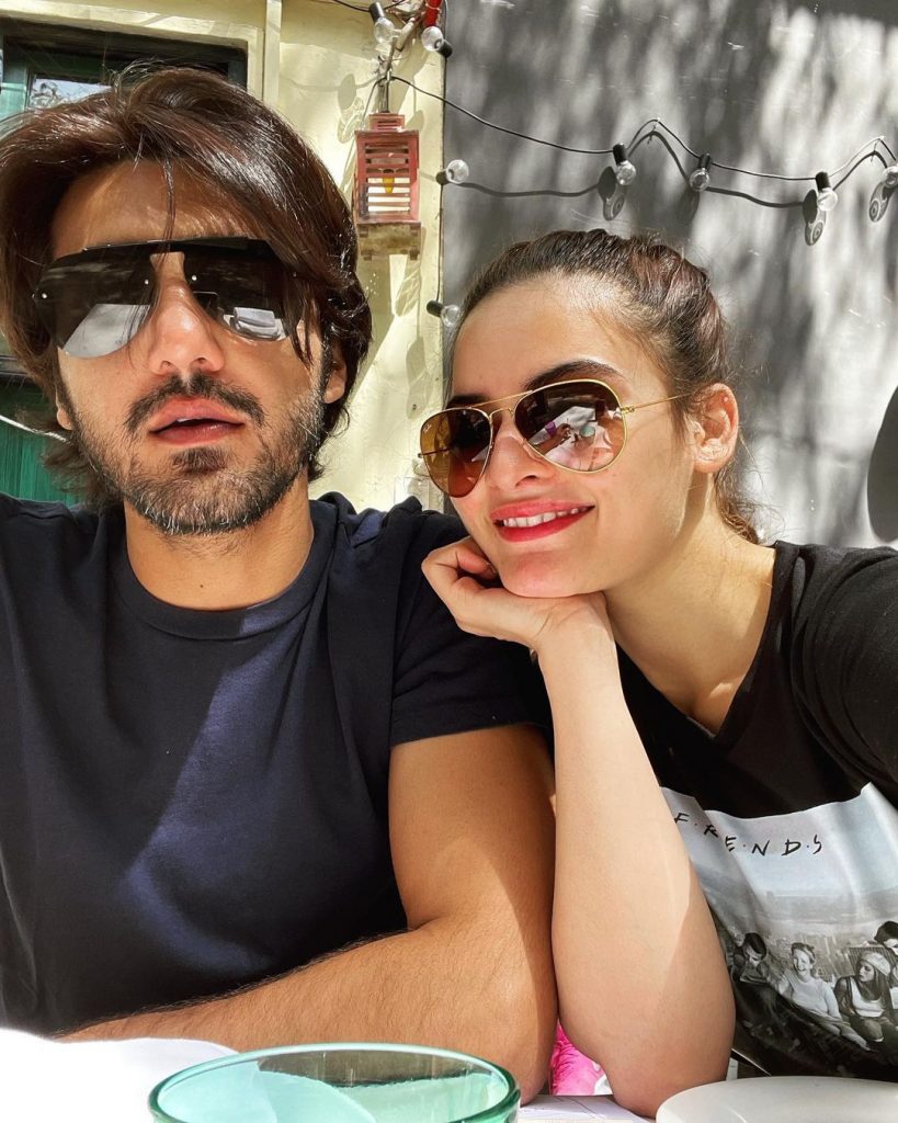 Love Birds Minal Khan and Ahsan Mohsin Ikram Brunching Together