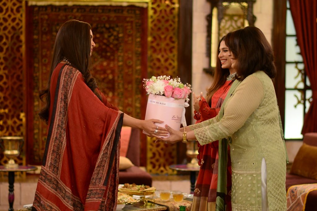 Momal Sheikh And Sonya Hussyn With Their Mothers At GMP Shan-e-Suhoor