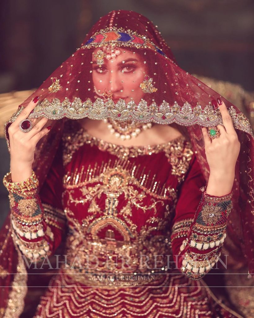 Nazish Jahangir Stuns As A Traditional Bride In Her Latest Shoot