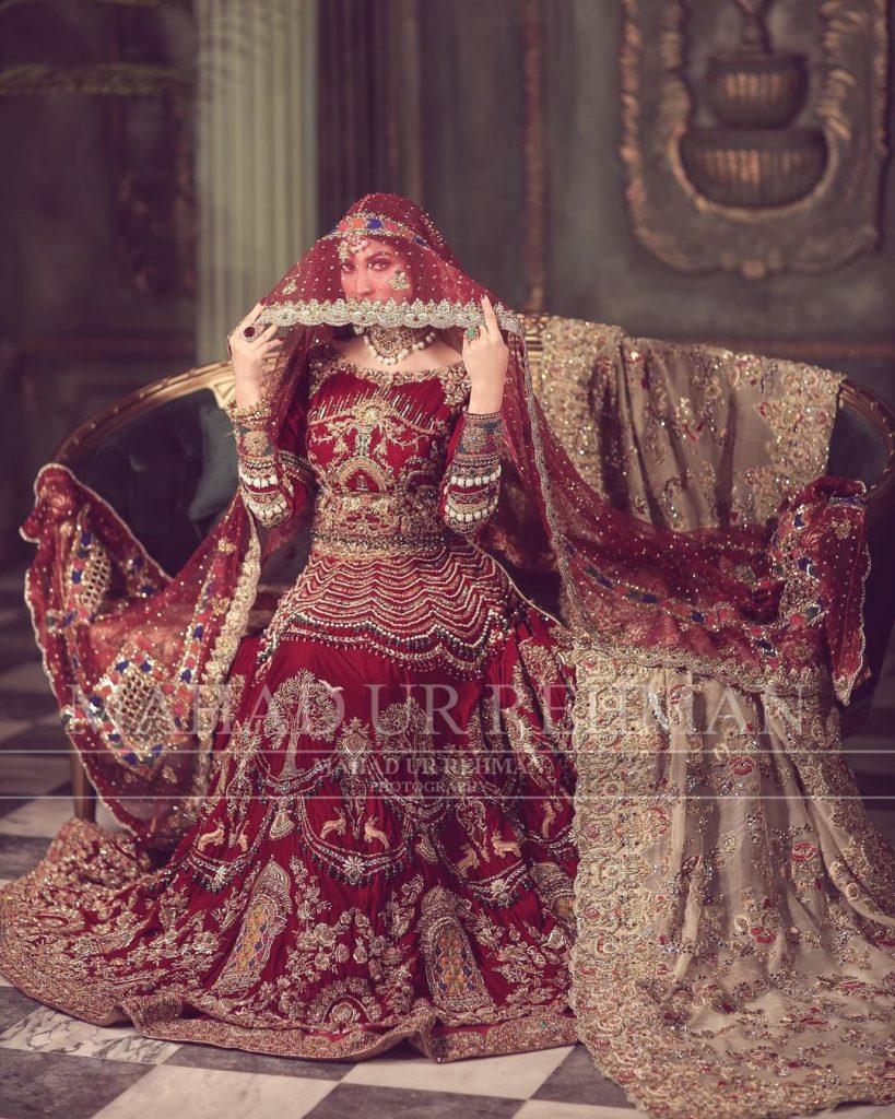 Nazish Jahangir Stuns As A Traditional Bride In Her Latest Shoot