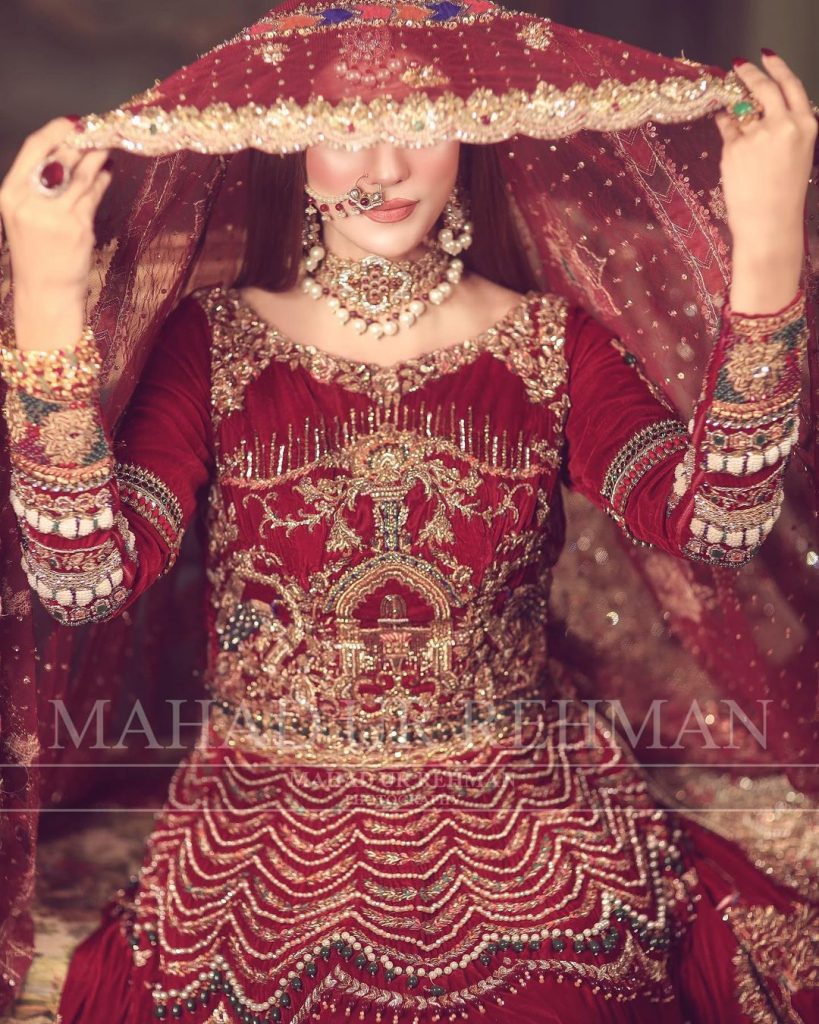 Nazish Jahangir Stuns As A Traditional Bride In Her Latest Shoot