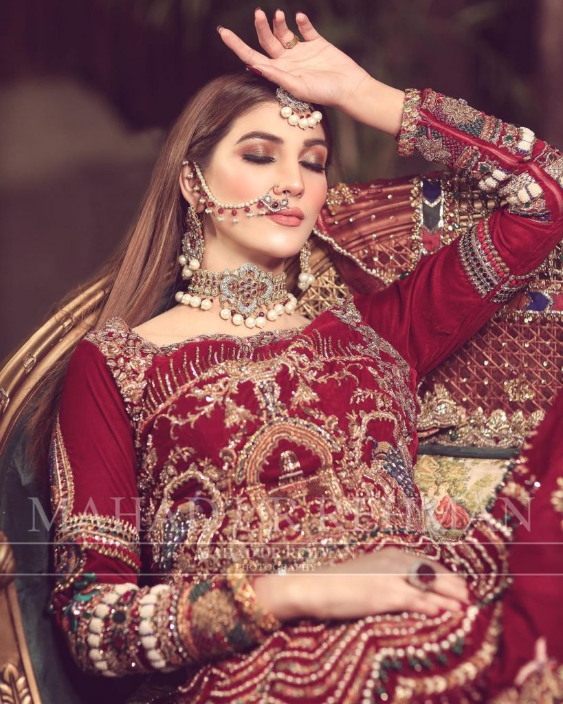 Nazish Jahangir Stuns As A Traditional Bride In Her Latest Shoot