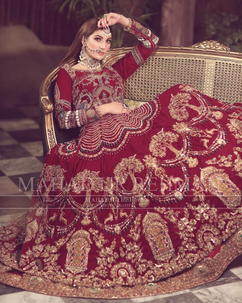 Nazish Jahangir Stuns As A Traditional Bride In Her Latest Shoot
