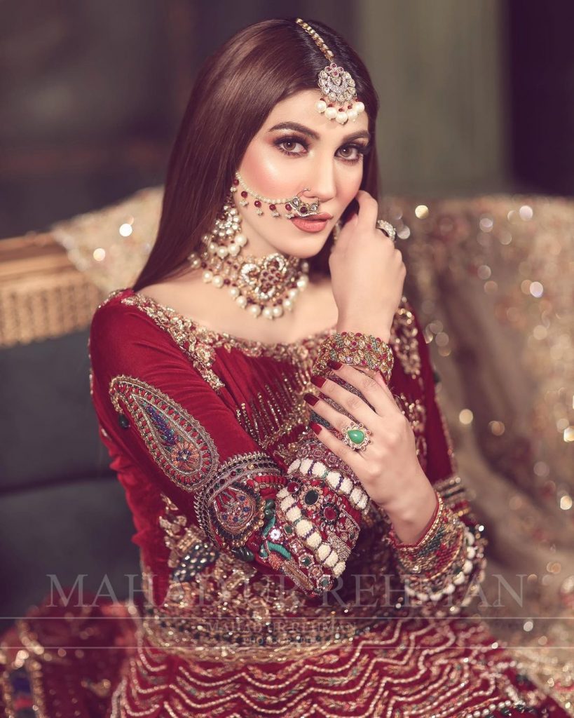 Nazish Jahangir Stuns As A Traditional Bride In Her Latest Shoot