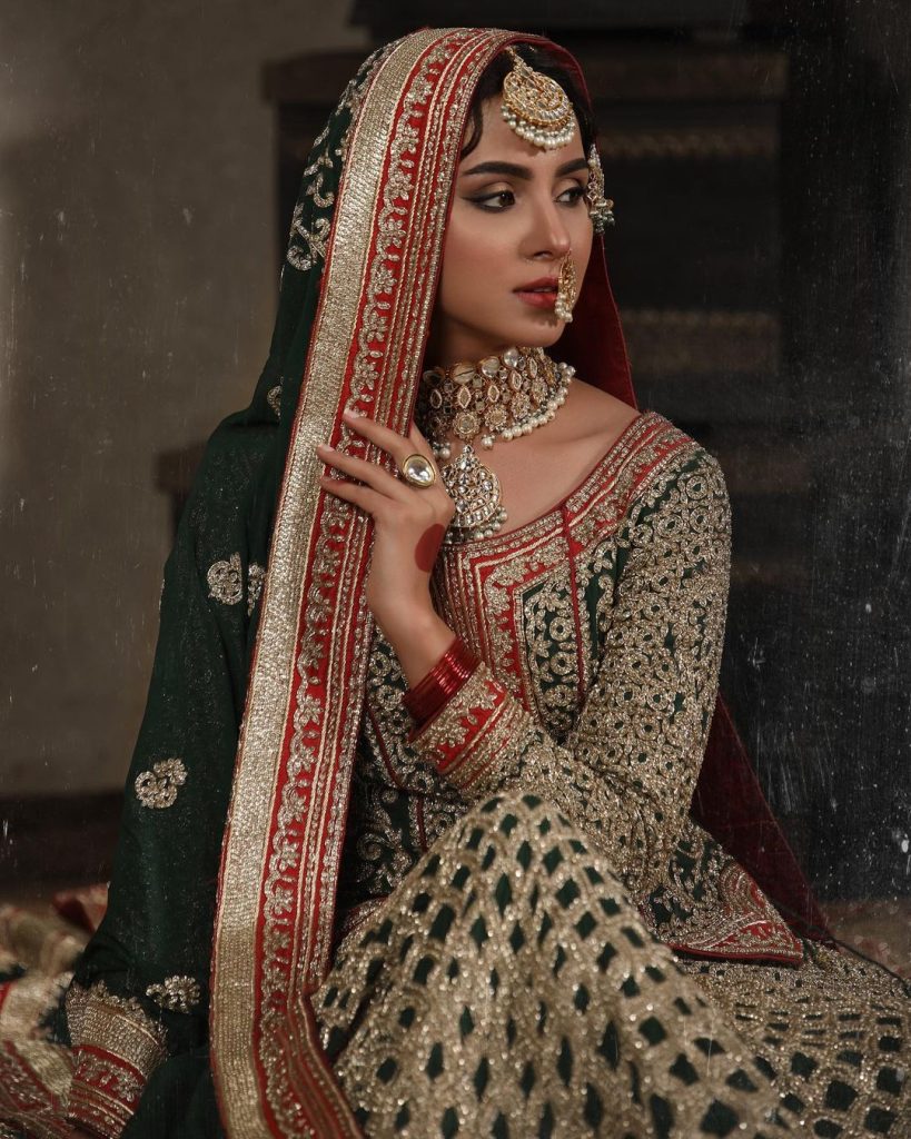 Nimra Khan Dolls Up As A Traditional Bride In Her Latest Shoot