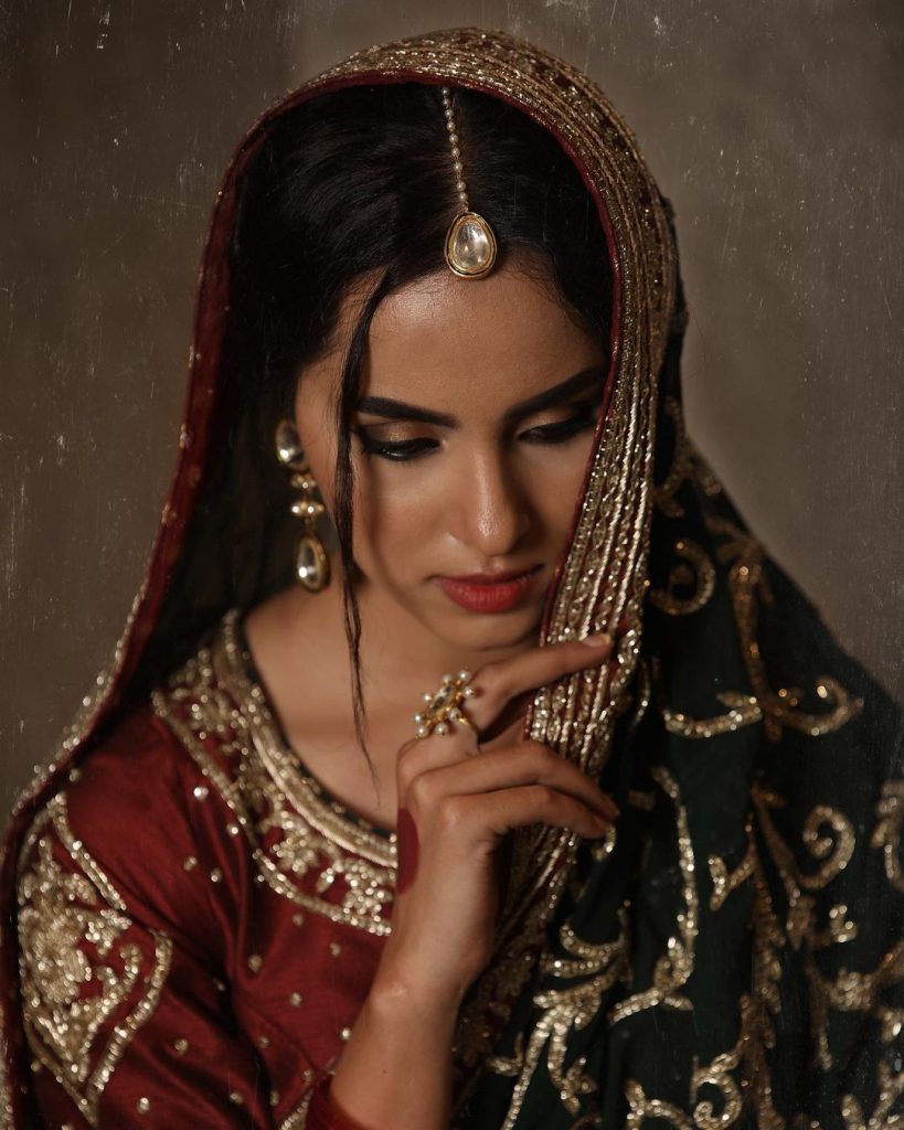 Nimra Khan Dolls Up As A Traditional Bride In Her Latest Shoot