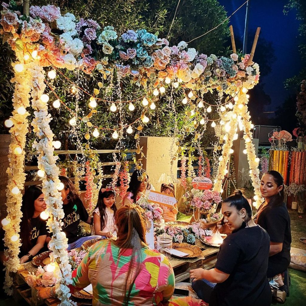 Sanam Chauhdry Spotted At Her Friend's Bridal Shower