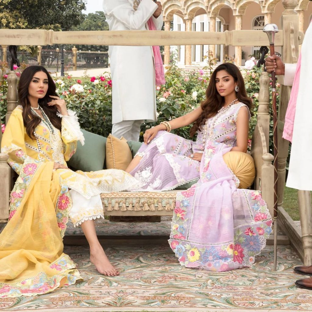 Crimson Luxury Lawn by Saira Shakira Featuring Sonya Hussyn