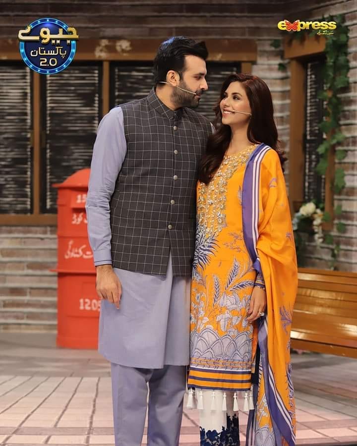 Sunita Marshall And Hassan Ahmed-Couple Pictures From Jeeeway Pakistan