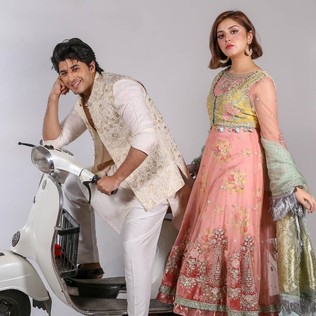 Alizeh Shah And Danyal Zafar's Promo Shoot For Tanaa Banaa