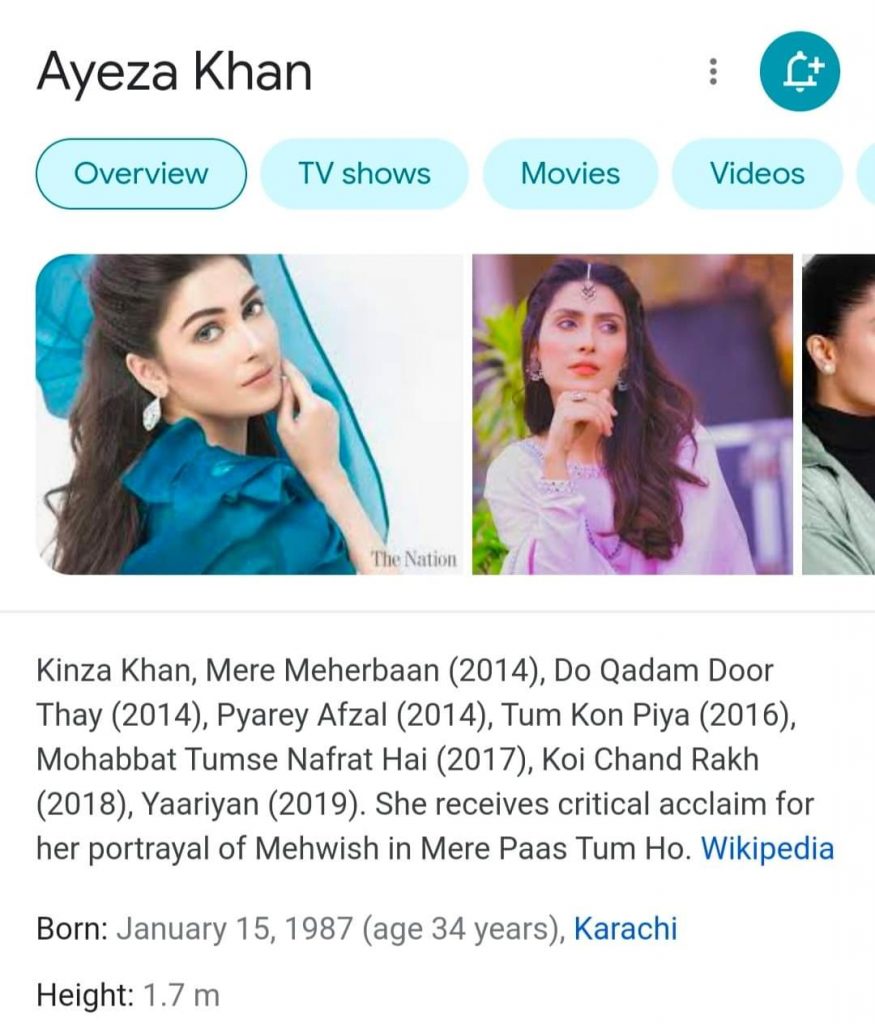 Netizens Believe That Ayeza Khan is Confused About Her Age