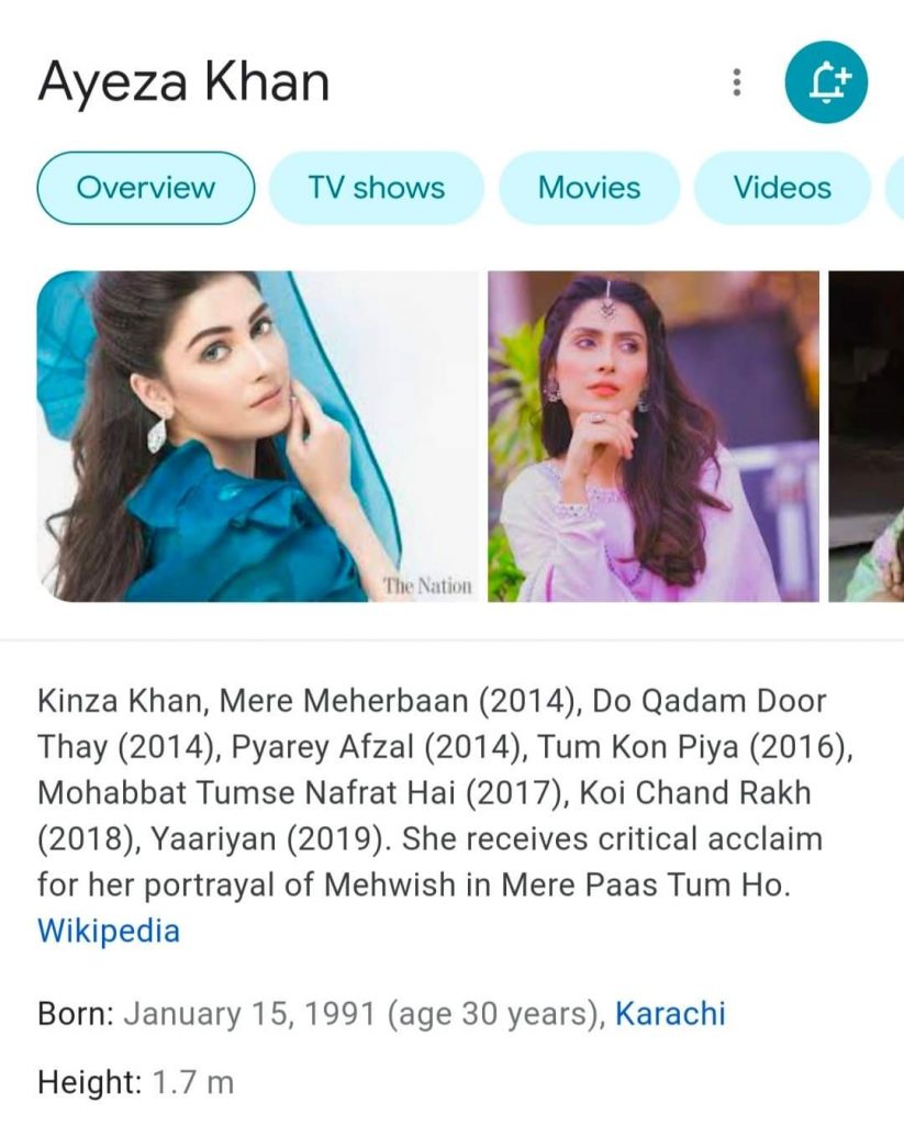 Netizens Believe That Ayeza Khan is Confused About Her Age