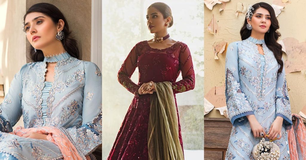 Asim Jofa's Latest Chiffon Collection Featuring Sonya Hussyn And Dur-e-Fishan