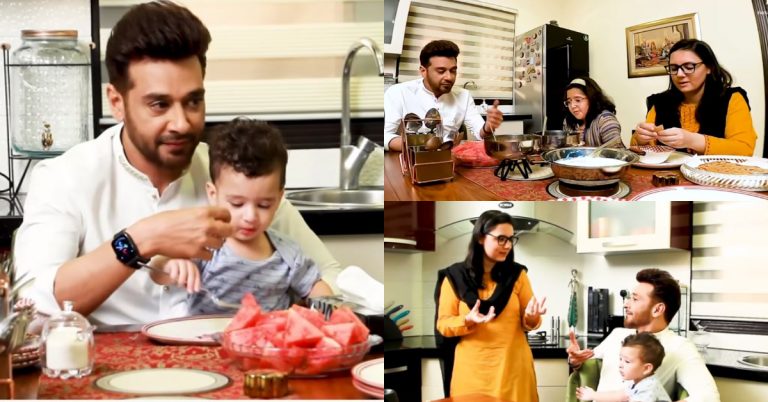 Beautiful Pictures Of Faysal Quraishi And His Family Enjoying Sehri Together