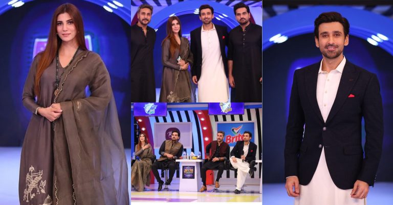 Portraits Of Nazish Jahangir And Sami Khan From The  Set Of JPL