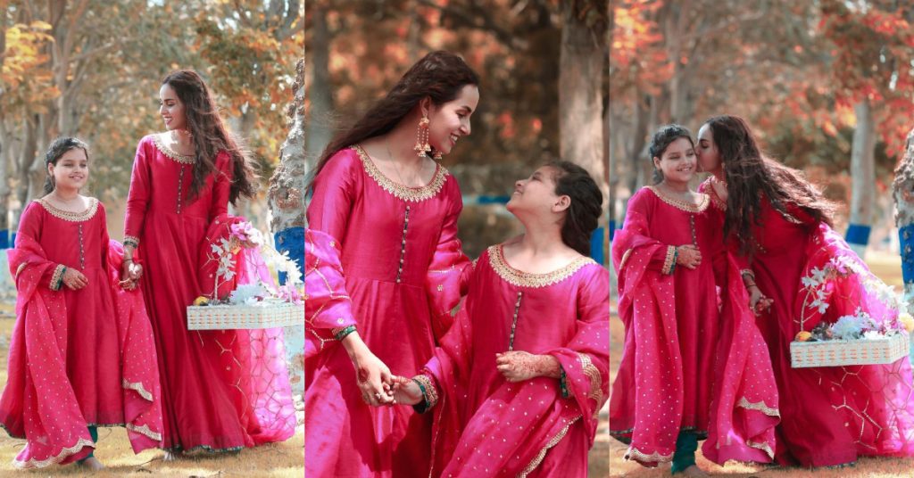 Adorable Portraits Of Nimra Khan And Her Sister Celebrating Eid-ul-Fitr Day 2