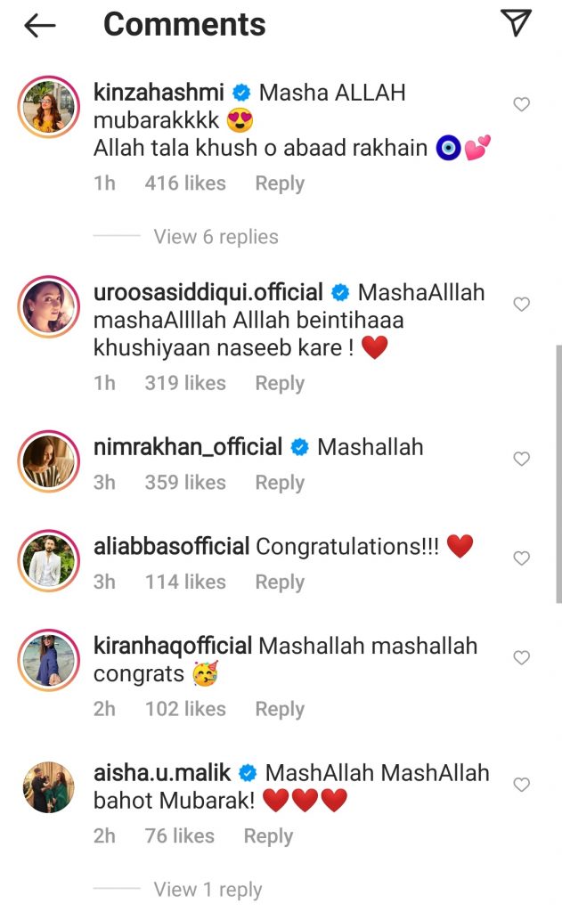 Minal Khan and Ahsan Mohsin are Engaged - Pictures