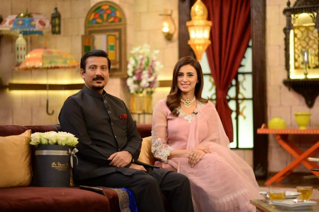 Sharmila Farooqi & Hasham Riaz , Madiha Naqvi & Faisal Sabzwari Pictures from GMP Shan-e-Suhoor