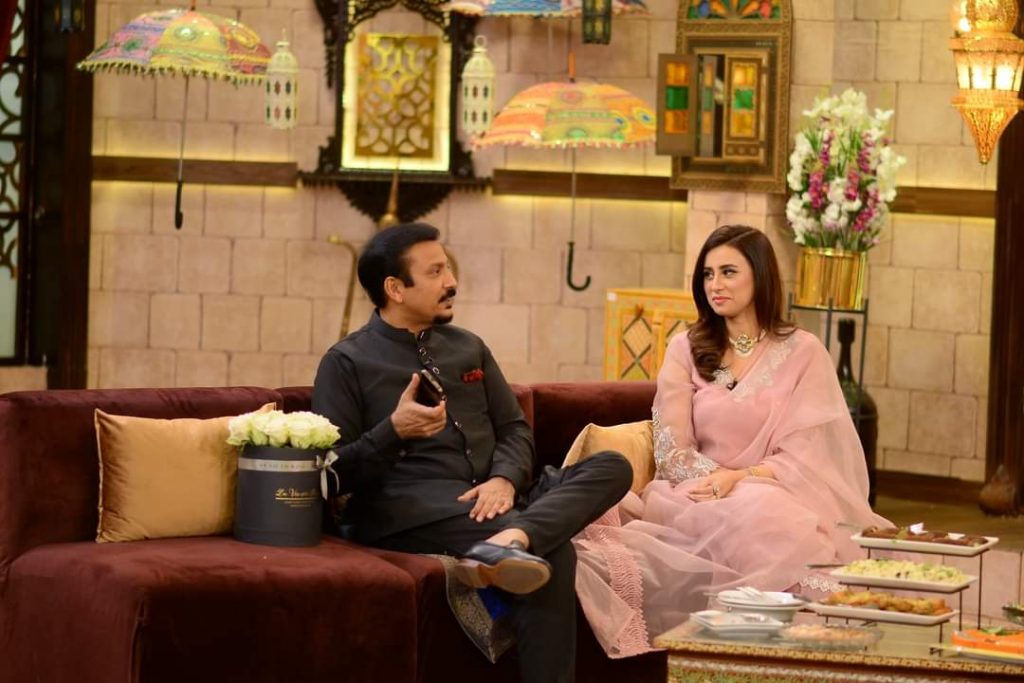 Sharmila Farooqi & Hasham Riaz , Madiha Naqvi & Faisal Sabzwari Pictures from GMP Shan-e-Suhoor