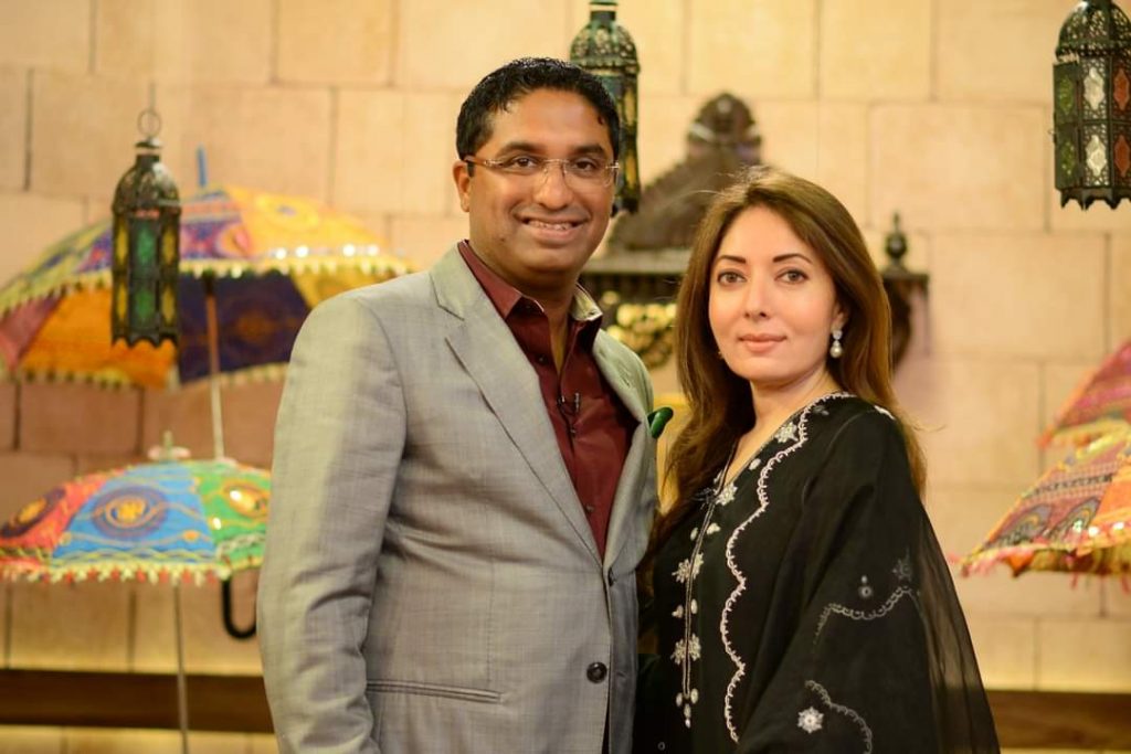 Sharmila Farooqi & Hasham Riaz , Madiha Naqvi & Faisal Sabzwari Pictures from GMP Shan-e-Suhoor