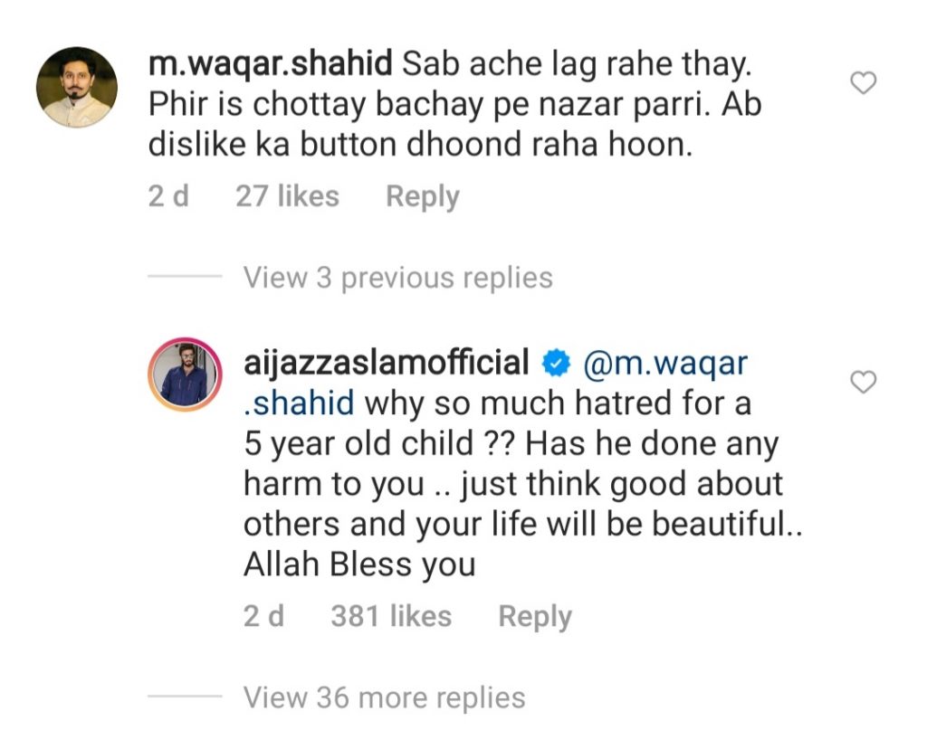 Aijaz Aslam Clapped Back At A Hater Trolling Ahmed Shah