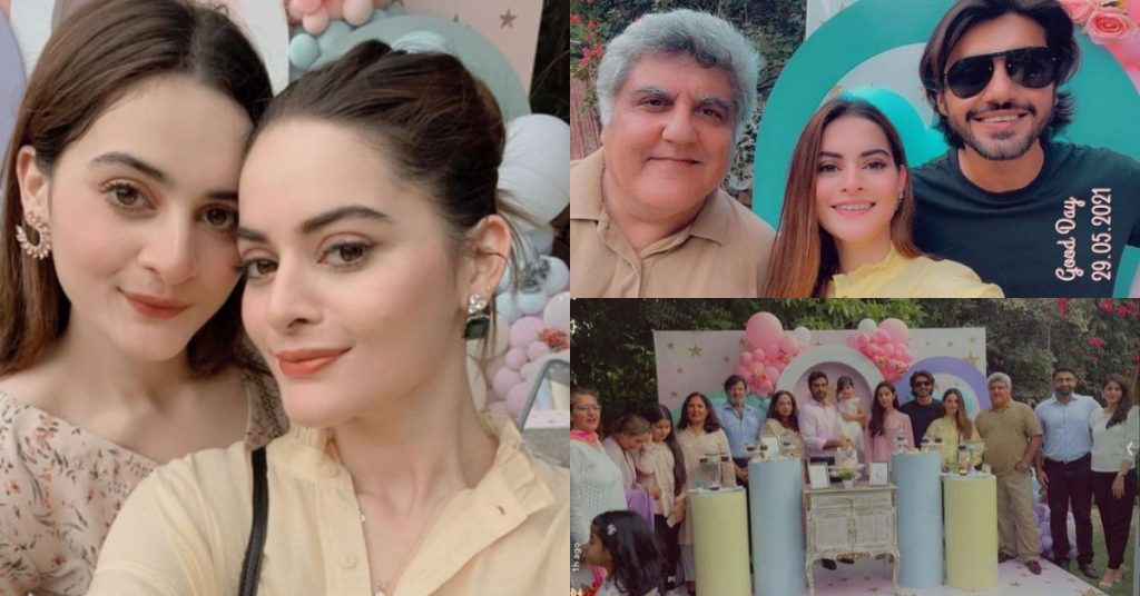 Minal And Aiman Spotted At The Birthday Of Ahsan Mohsin's Niece