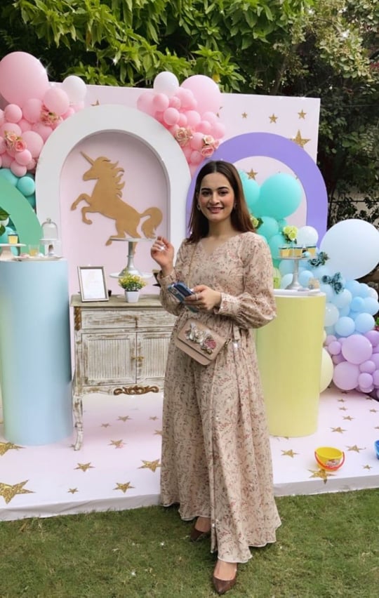 Minal And Aiman Spotted At The Birthday Of Ahsan Mohsin's Niece