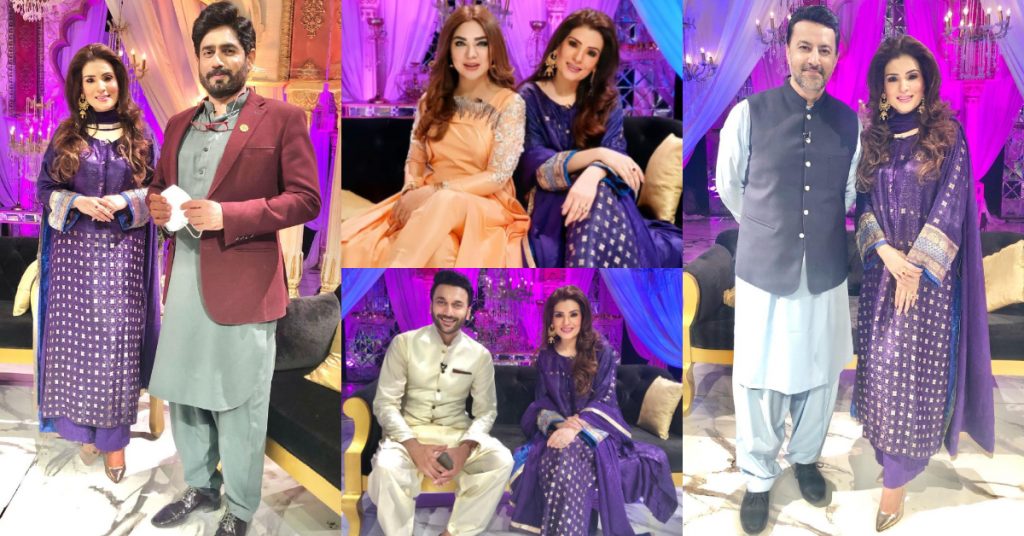 Beautiful Pictures Of Celebrities From The Set Of Eid Show 2021