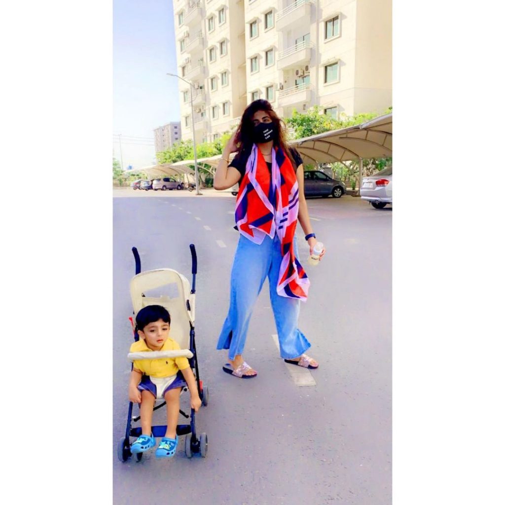 Fatima Sohail With Her Son Mehmat Haider - Latest Pictures