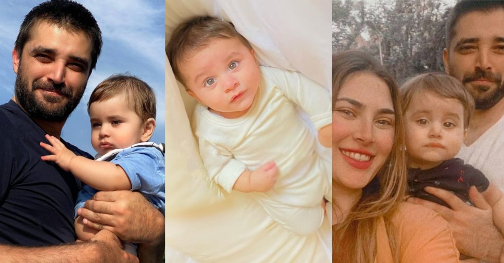 Adorable Pictures Of Hamza Ali Abbasi And Naimal Khawar's Son