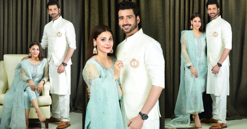 Hina Altaf And Agha Ali Looking Adorable As Always On Eid-ul-Fitar 2021