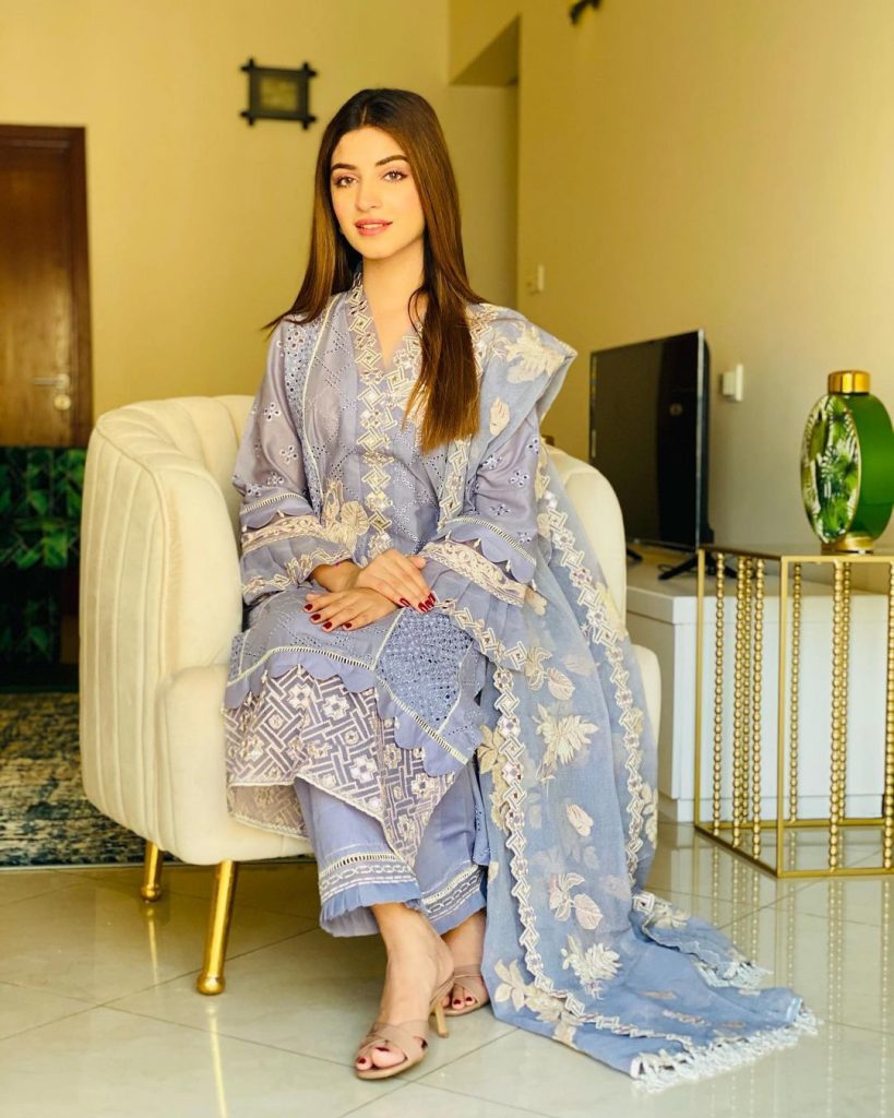 Hania Aamir And Kinza Hashmi Spotted Wearing Same Outfit By Azure