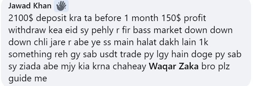 Waqar Zaka Group Members Lose Thousands of Dollars in Crypto