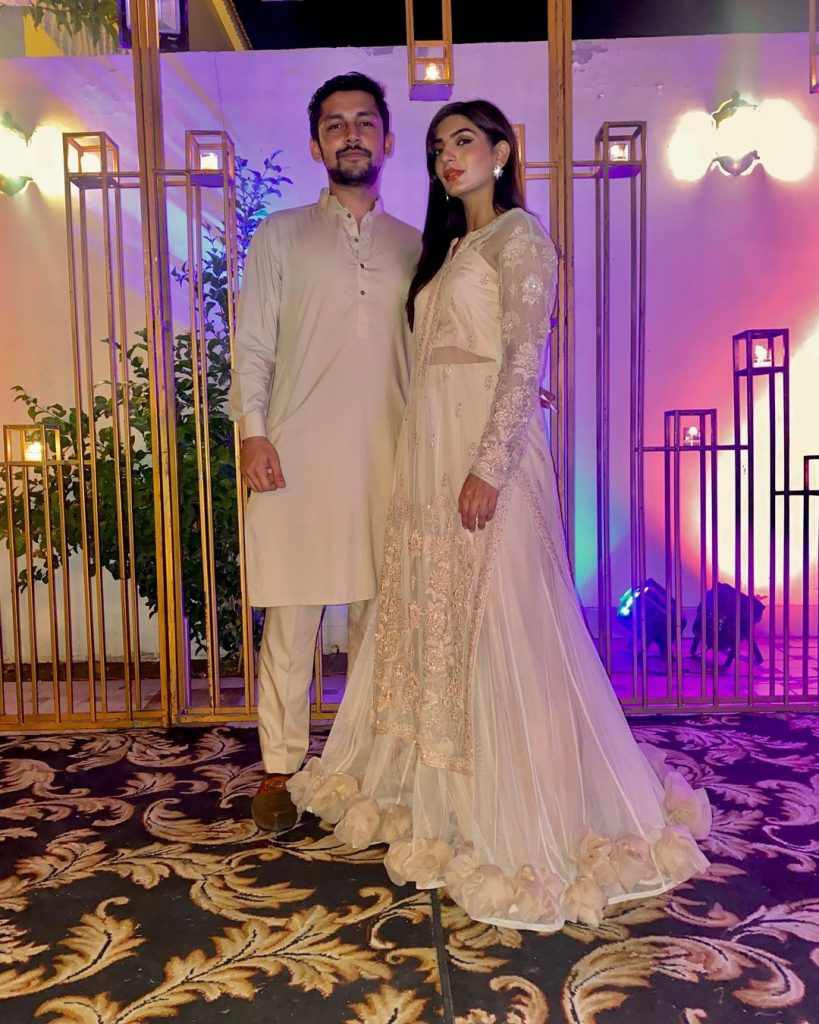 Mariam Ansari With Her Husband Owais Khan At The Set Of Shan-e-Suhoor