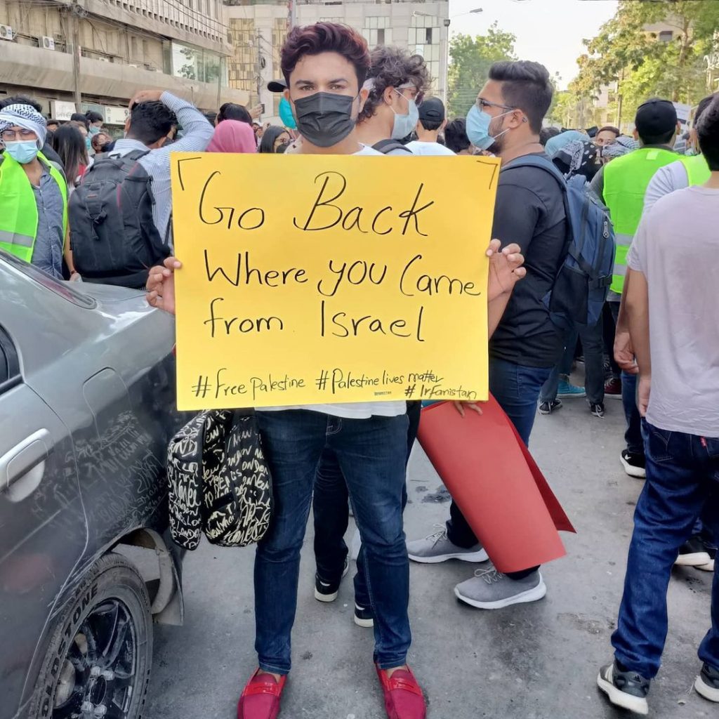 Celebrities Spotted At Protest Outside Karachi Press Club