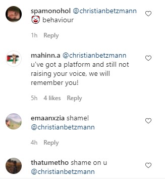 Christian Betzmann's Insensitive Take On Palestine Issue - Public Reaction