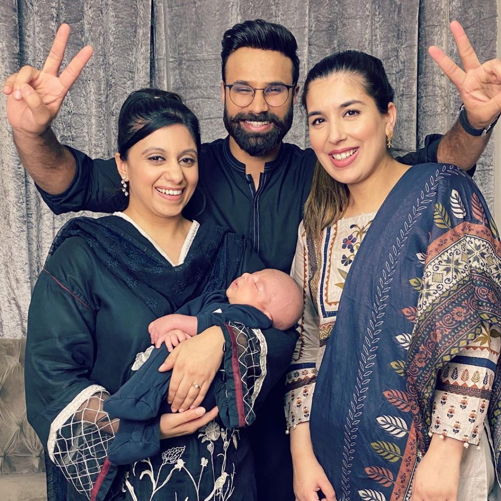 Rahim Pardesi Shared Adorable Pictures Of His New Born Baby With Wives