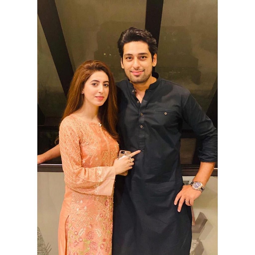 Salman Saeed With His Wife Aleena At The Set Of Shan-e-Suhoor