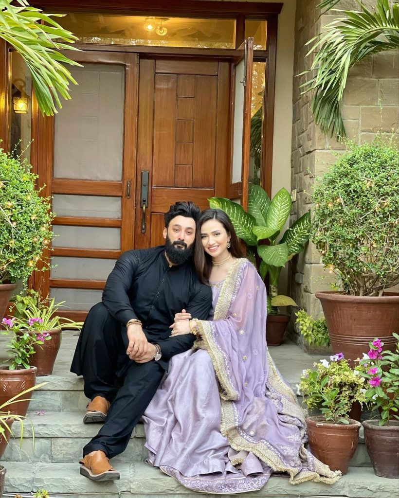 Sana Javed and Umair Jaswal Eid Day Pictures