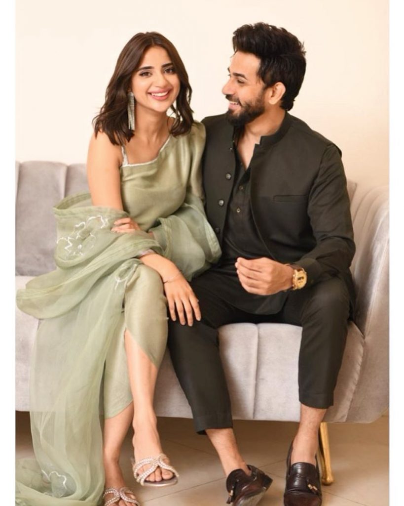 Love Birds Saboor Aly And Ali Ansari Celebrated Their First Eid Together