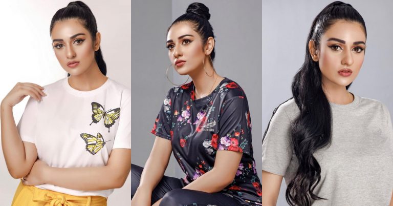 Sarah Khan Looks Super Chic In Shoot For Feathers Clothing