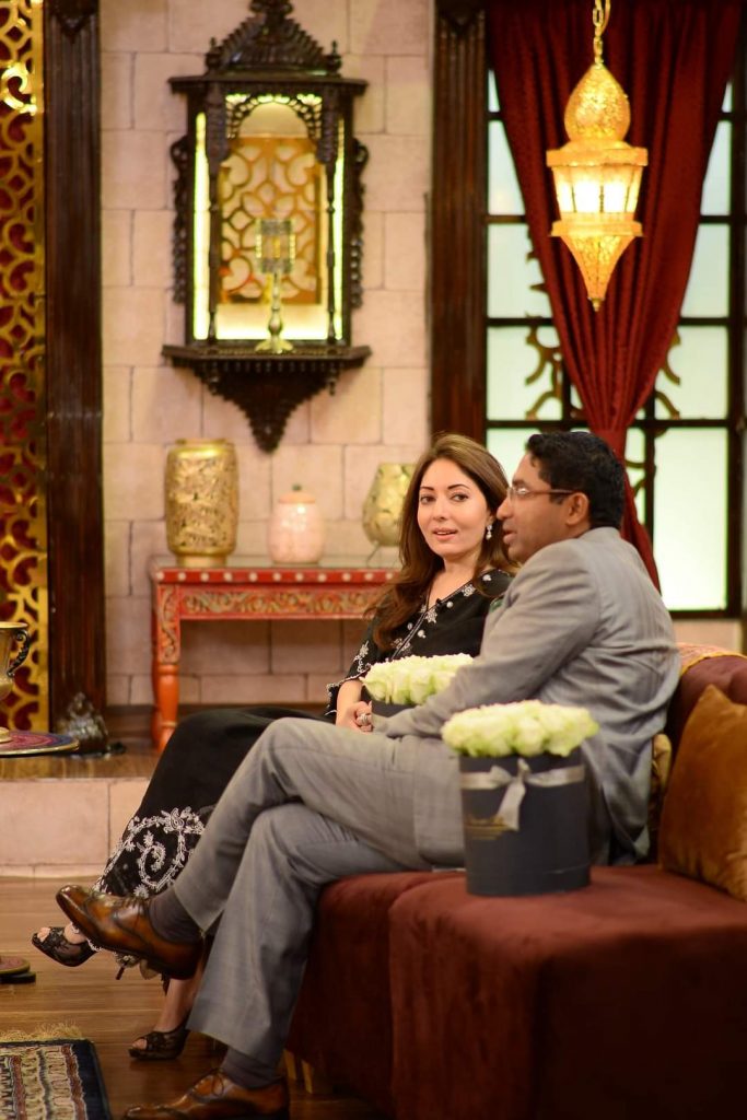 Sharmila Farooqi & Hasham Riaz , Madiha Naqvi & Faisal Sabzwari Pictures from GMP Shan-e-Suhoor