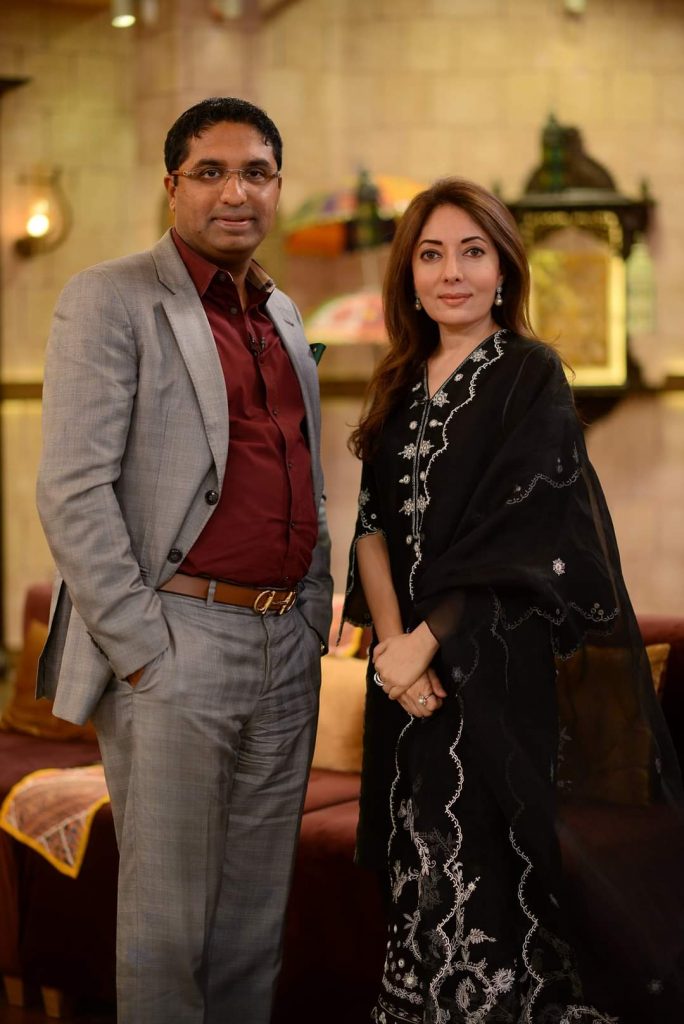 Sharmila Farooqi & Hasham Riaz , Madiha Naqvi & Faisal Sabzwari Pictures from GMP Shan-e-Suhoor