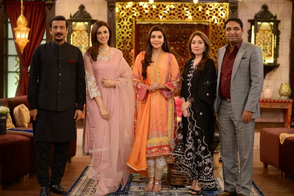 Sharmila Farooqi Husband Madiha Naqvi Faisal Sabzwari Pictures From Gmp Shan E Suhoor Desi123 Com