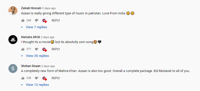 Azaan Sami Khan's New Song "Tu" Featuring Mahira Khan - Public Reaction