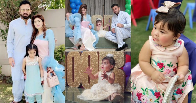 Wahab Riaz Celebrated First Birthday Of His Daughter Hoorain