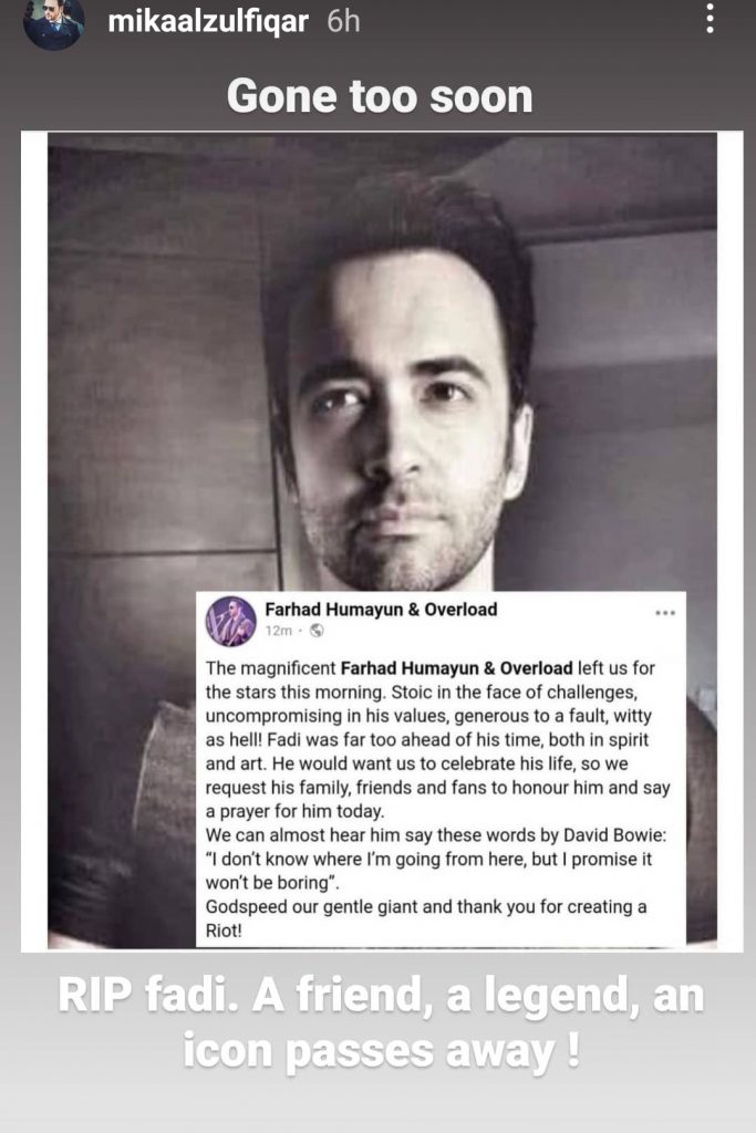 Celebrities Extend Condolences On Farhad Humayun's Death - Share Memories